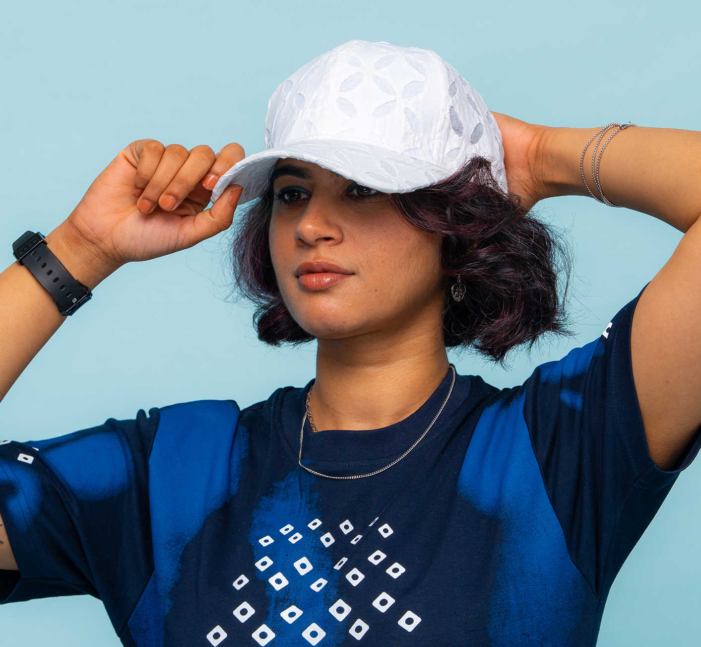 Ivory White Barmer Cap