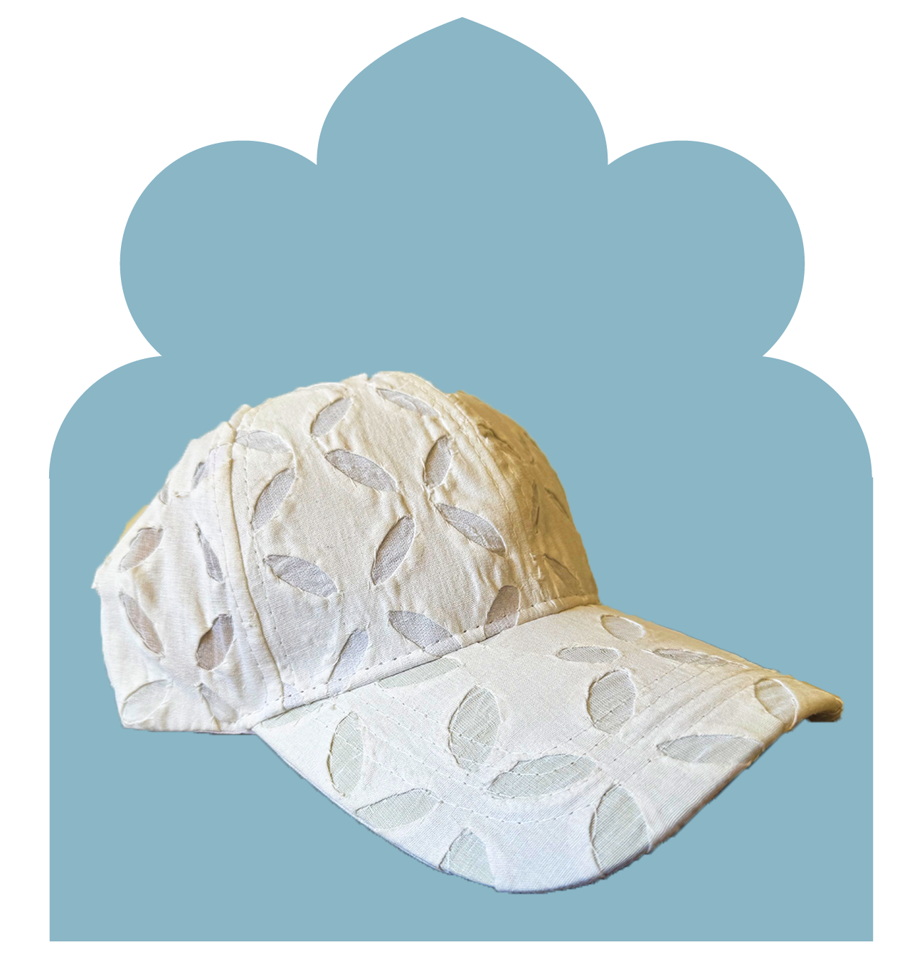 Ivory White Barmer Cap