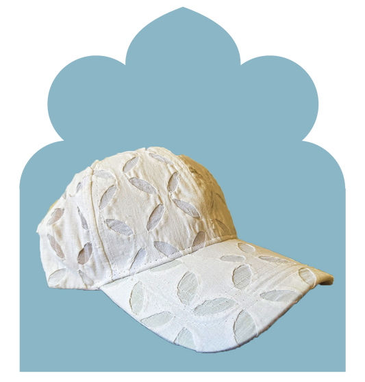 Ivory White Barmer Cap